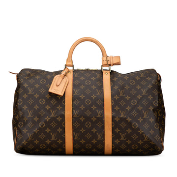 LOUIS VUITTON Monogram Keepall 50 Travel Bag