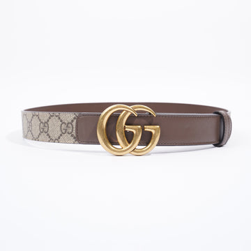 Gucci GG Marmont Reversible Belt GG Supreme / Brown Leather Leather 75cm 30