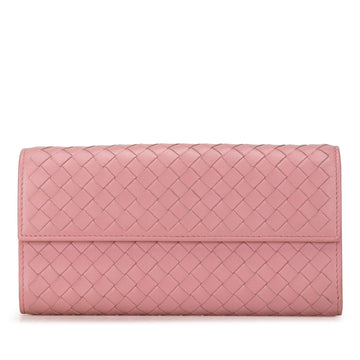 BOTTEGA VENETA Nappa Intrecciato Continental Flap Wallet Long Wallets