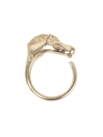 HERMES Cheval Horse Ring Silver