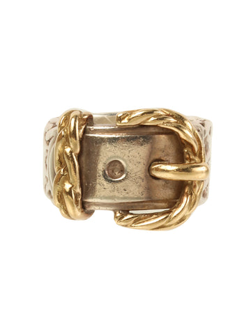 HERMES Dianne Ring Silver/Gold