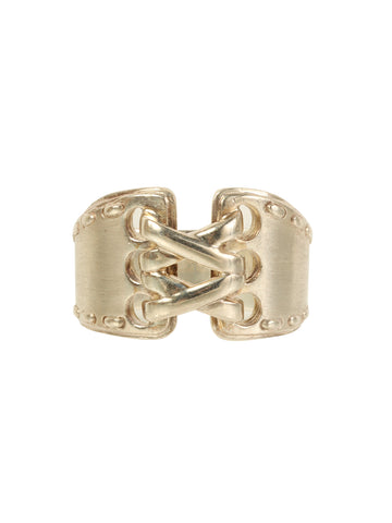 HERMES Mexico Corset Ring Silver