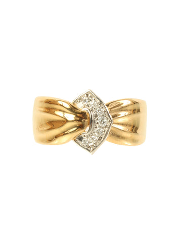 CELINE 18K Diamond Ring Gold