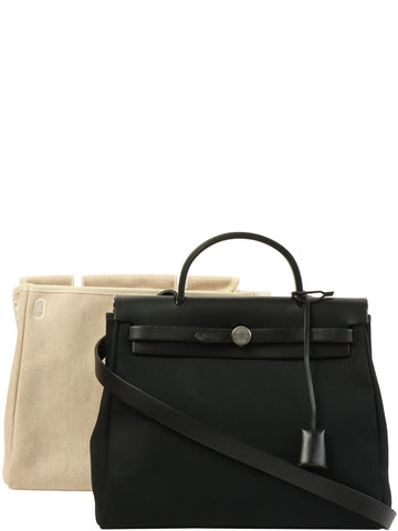 HERMES 2000 Made Herbag Pm Black/Natural