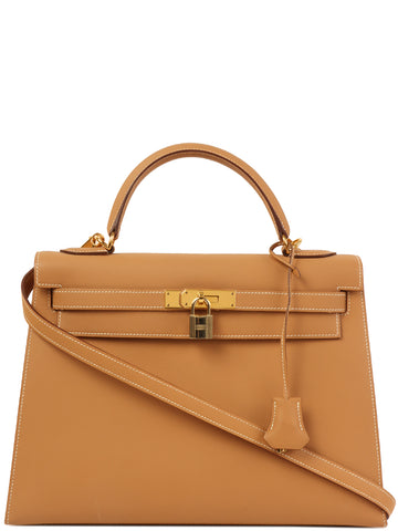 HERMES 2004 Made Kelly Bag 32Cm Natural