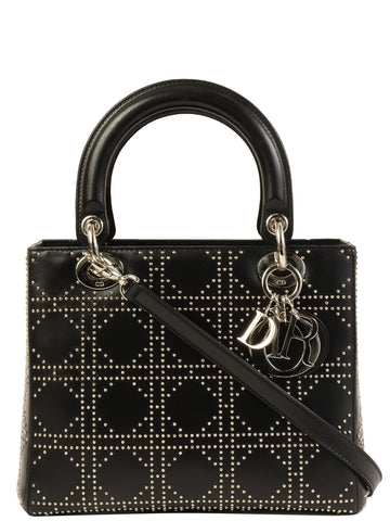 DIOR Studs Lady  2Way Bag M Black