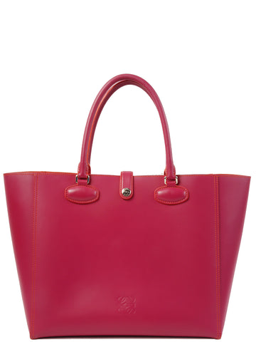 LOEWE Logo Embossed Tote Bag Pink