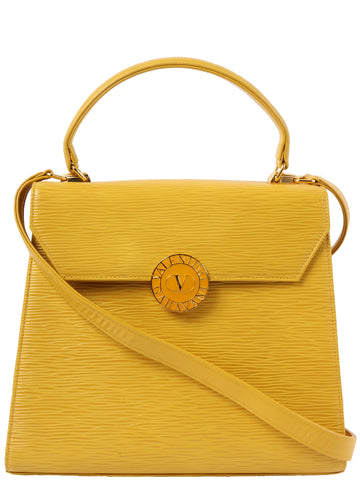 VALENTINO Logo Plate 2Way Bag Yellow