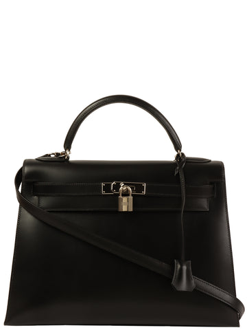 HERMES 1999 Made Kelly Bag 32Cm Black