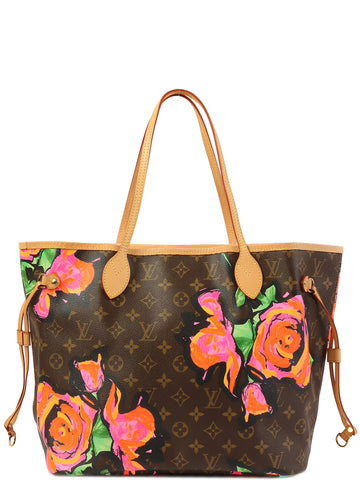 LOUIS VUITTON 2009 Made Monogram Rose Neverfull Mm Brown/Pink