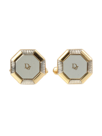 DIOR Octagon Logo Cuffs Gold/Silver