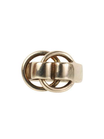 HERMES Deux Anneaux Ring Silver