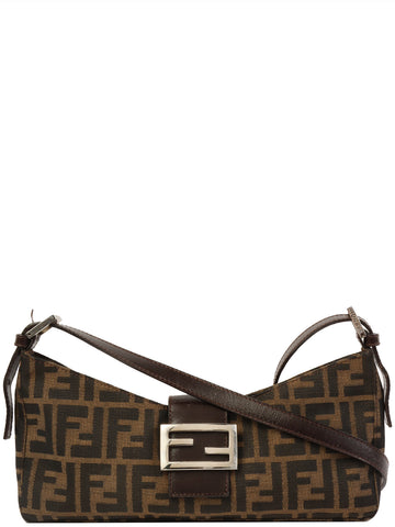 FENDI Ff Zucca Pattern Mamma Baguette Brown