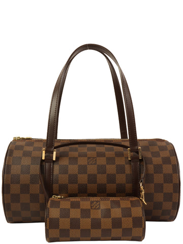 LOUIS VUITTON 2005 Made Canvas Damier Papillon Gm Brown