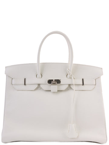 HERMES 2015 Made Birkin 35Cm Craie