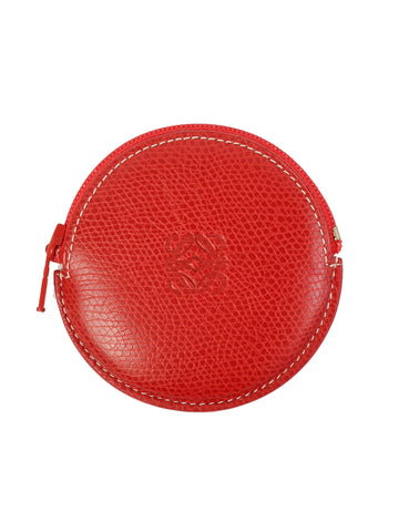 LOEWE Anagram Embossed Coin Case Red