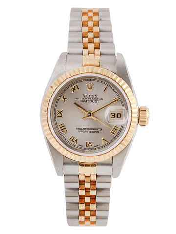 ROLEX Oyster Perpetual Datejust Silver/Gold/Grey