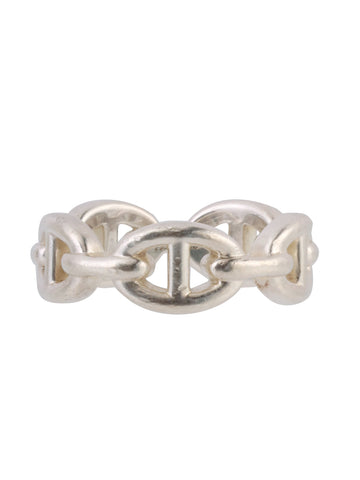 HERMES Chaine D'Ancre Ring Silver