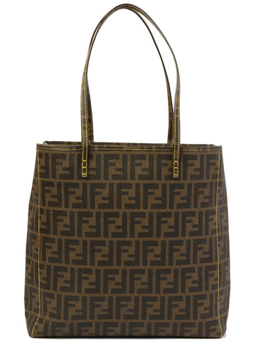 FENDI Ff Pattern Tote Bag Brown