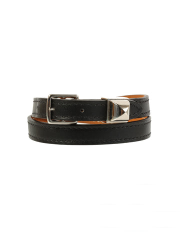 HERMES 2011 Made Medor Double Tour Bracelet Black