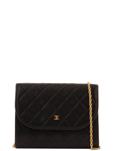 CHANEL Mini Cc Mark Chain Shoulder Bag Black