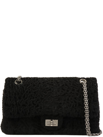 CHANEL Around 2008 Made 2.55 Chain Shoulder Bag Black