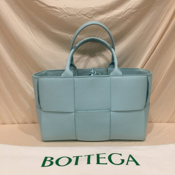 Bottega Veneta Light Blue Leather Arco Mini Tote Sku# 74429