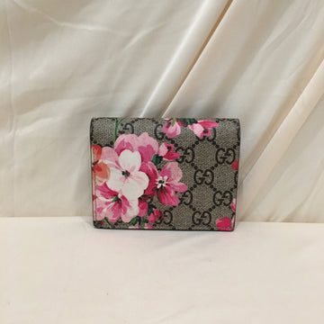 Gucci GG Supreme Floral Bifold Wallet Sku# 74674