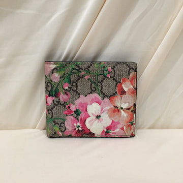 Gucci GG Supreme Floral Bifold Wallet Sku# 74823