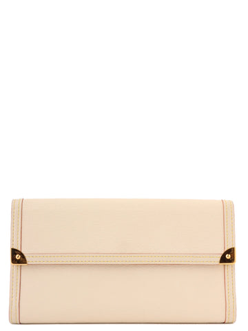 LOUIS VUITTON 2006 Made Porte Tresor International Ivory