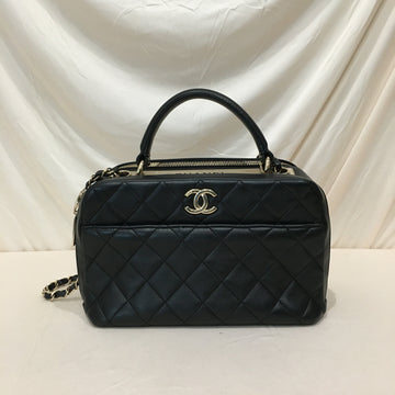 Chanel Black Lambskin Trendy CC 2way Bag Sku# 75543