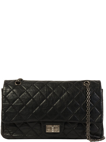 CHANEL Around 2011 Made 2.55 Chain Shoulder Bag Black