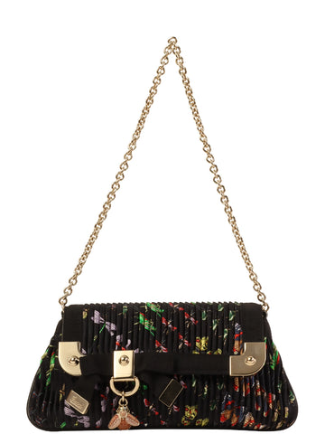 GUCCI Insect Pattern Mini Chain Bag Black/Multi