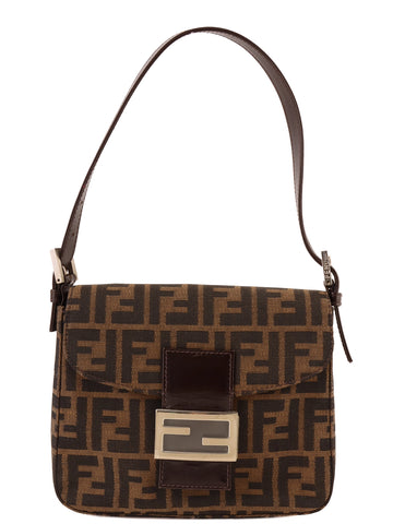 FENDI Ff Pattern Mamma Baguette Brown