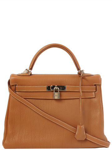 HERMES 2007 Made Kelly Bag 32Cm Gold