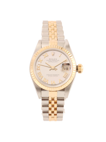 ROLEX Oyster Perpetual Datejust Silver/Gold/Mirror