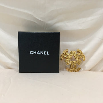 Chanel Gold Triple CC Brooch Sku# 71916L