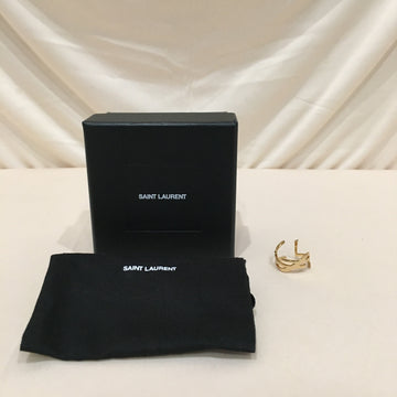 Yves Saint Laurent Gold Logo Spell Out Ring Size 4.75 Sku# 72684