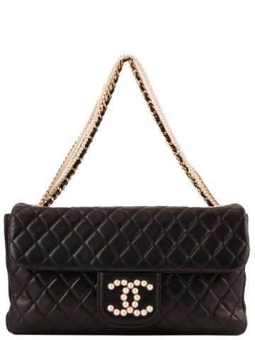 CHANEL Around 2013 Made Westminster Shoulder Bag Black