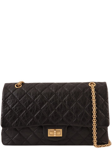 CHANEL Around 2010 Made 2.55 Chain Shoulder Bag Black