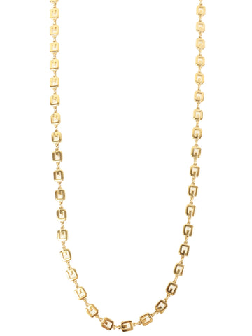 GIVENCHY G Plate Chain Necklace Gold