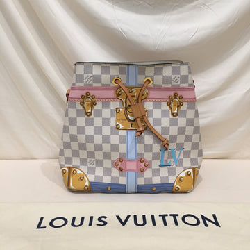 Louis Vuitton Damier Azur Canvas Trunk Neonoe Shoulder Bag Sku# 70873