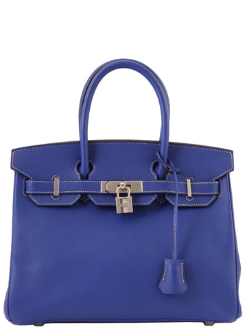 Electric blue birkin bag sale