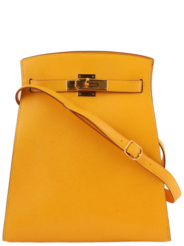 HERMES 1995 Made Kelly Sport Pm Jaune D'Or