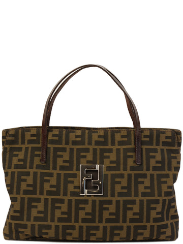 FENDI Ff Pattern Tote Bag Brown