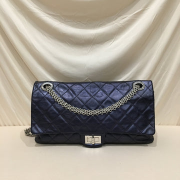 Chanel Blue Calfskin Leather Reissue 2.55 Flap Shoulder Bag Sku# 72734