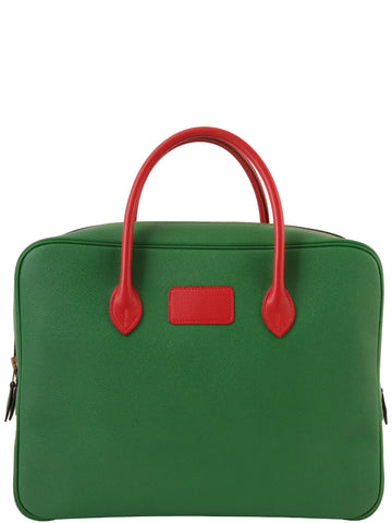 HERMES 1997 Made Eiffel Green/Red