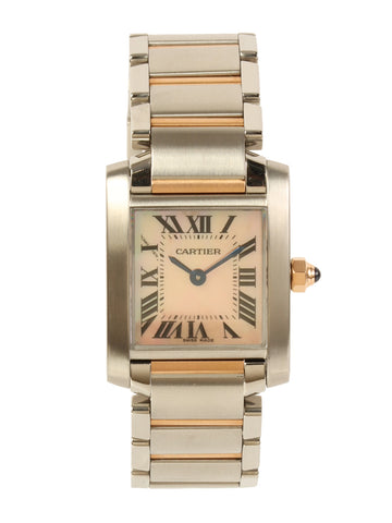 CARTIER Tank Francaise Sm Silver/Shell Pink