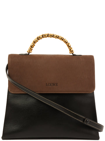 LOEWE Velázquez 2Way Bag Black/Mocha Brown