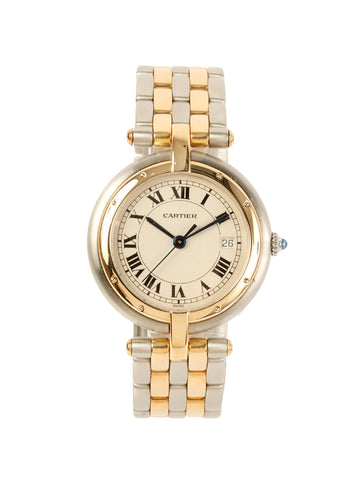 CARTIER Panthere Vendome Lm 2 Row Silver/Gold